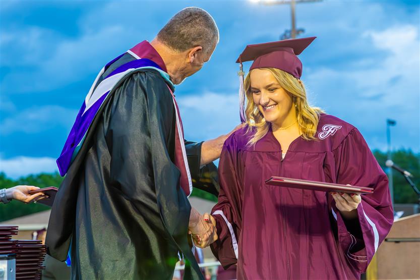 Students celebrate graduating